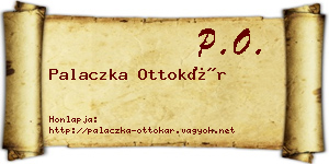Palaczka Ottokár névjegykártya